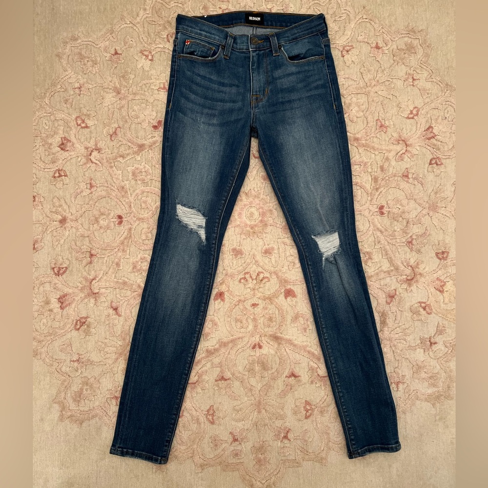 Hudson Natalie Super Skinny Mid-rise Jeans